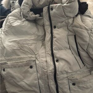 Superdry Men's Light Gray Puffer Jacket